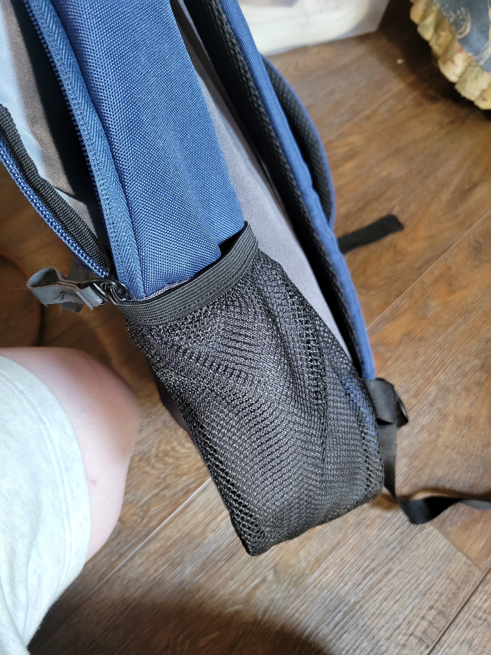 Two Tone Backpack With Many Pockets. - Picture 6 of 7